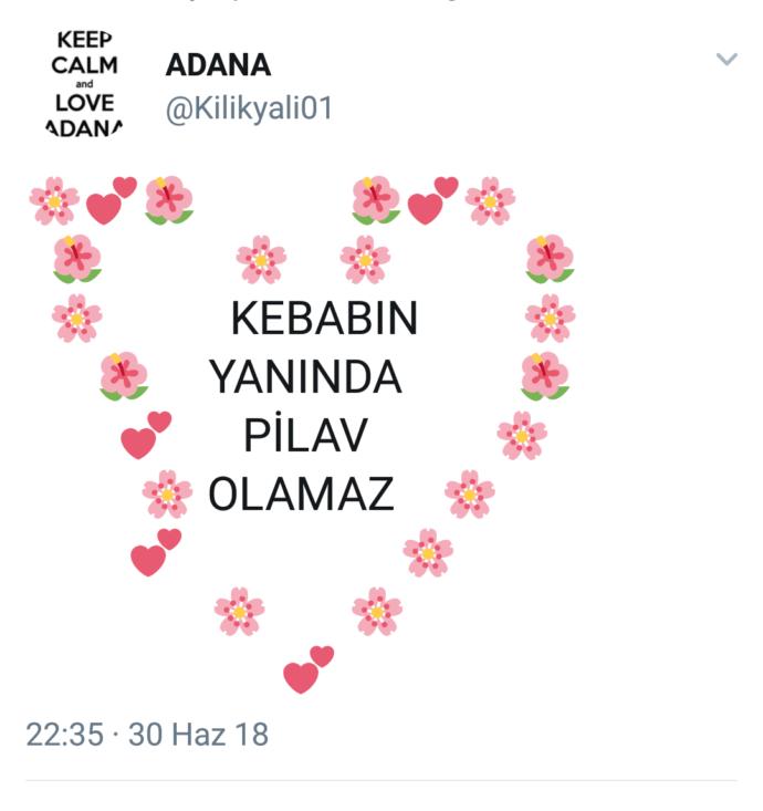 Hiç olur mu öyle şey 😑