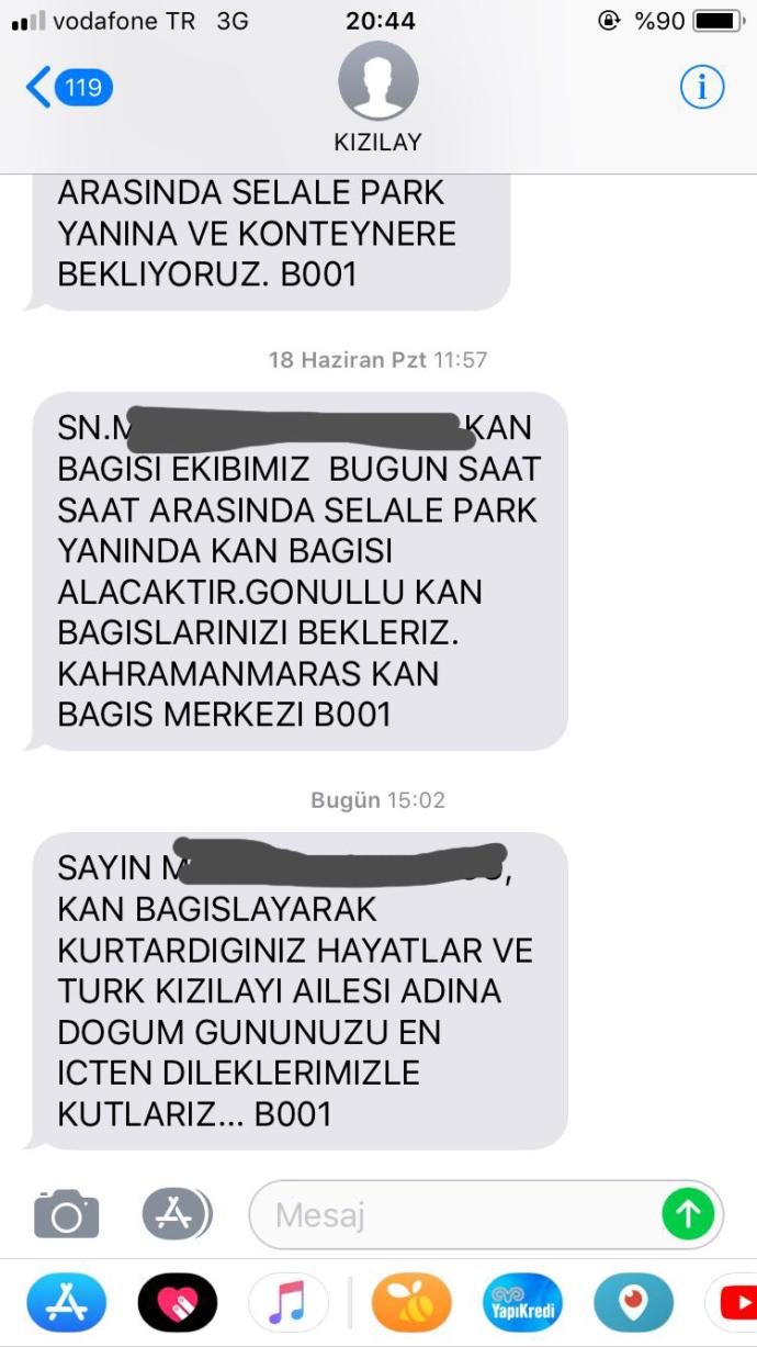 Doğum günümü kızılay ve kitapyurdundan başka hatırlayan olmadı. Siz kutlarmısınız?