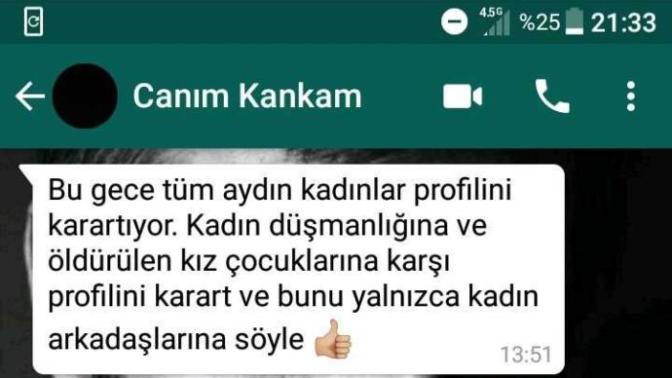 Bu gece whatsapp profili karartanlar arasında sizde var mısınız?