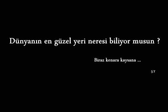 Sevgiliniz size aniden,