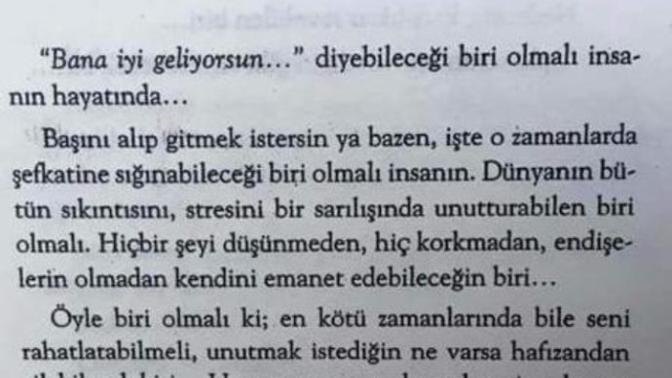 Kalbine iyi gelen biri var mi hayatinda?