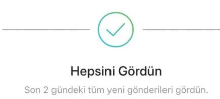 İnstagram'da ''Hepsini Gördün'' butonu rencide edici değil mi?