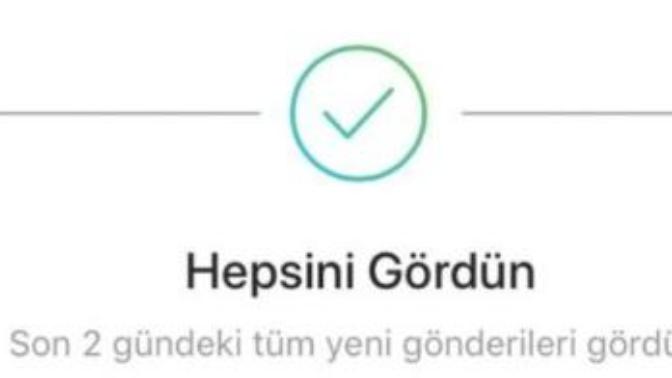 İnstagram'da ''Hepsini Gördün'' butonu rencide edici değil mi?
