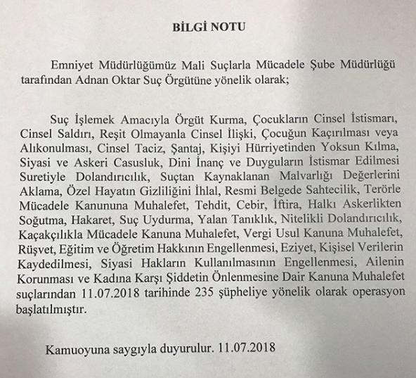 Adnan Oktar ve Güzel Kedicikleri Büyük Operasyonla Gözaltında Ne Düşünüyorsunuz?