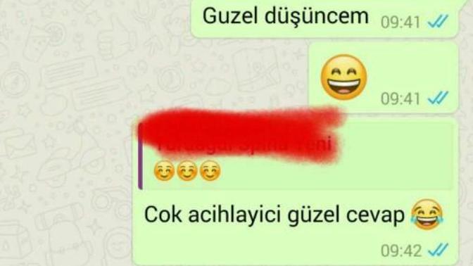 Sadece tebessüm emojisi evet mi, hayır mı demek?
