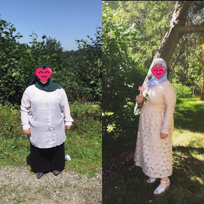 42 kilo verdim, belli oluyor mu?