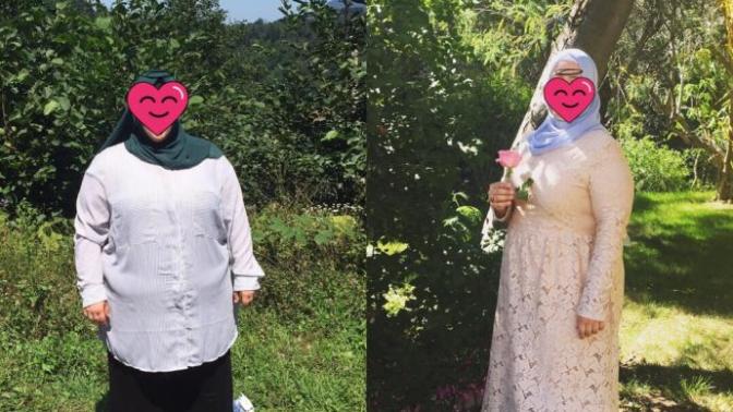 42 kilo verdim, belli oluyor mu?