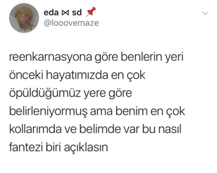 Reenkarnasyona göre benlerin yeri önceki hayatımızda en çok öpülen yere göre belirleniyormuş. Sizin en çok nerenizde ben var?