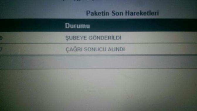 Ups kargo "çağrı sonucu alındı" ne demek?