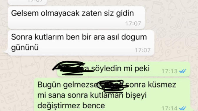 Arkadaşım olucak şahıs doğum günümü mahvetti çok sinirliyim napıyım?