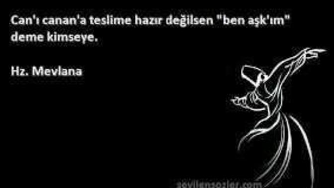 Ne de güzel söylemiş hz mevlana ❤?