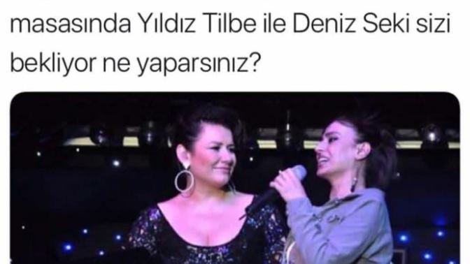 Akşam Eve Geldiniz Ve Yemek Masasında Yıldız Tilbe İle Deniz Seki Sizi Bekliyor! Ne Yaparsınız?