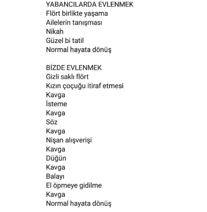 Türklerin evlilik aşaması neden hep kavgalı gürültülü geçiyor?