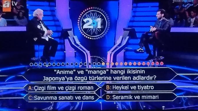 Cevap a bu arada tabi ki 😄
