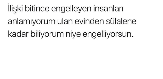 Sevgililer ayrıldıktan sonra birbirlerini sosyal medya hesaplarından engellemeleri doğru olan bir davranış mı?