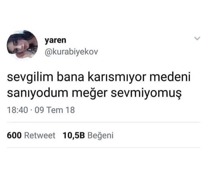Sevgilisine karışmayan kişi medeni midir yoksa sevmiyor mudur?