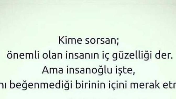 Sizce iç güzellikmi yoksa dış güzellikmi?