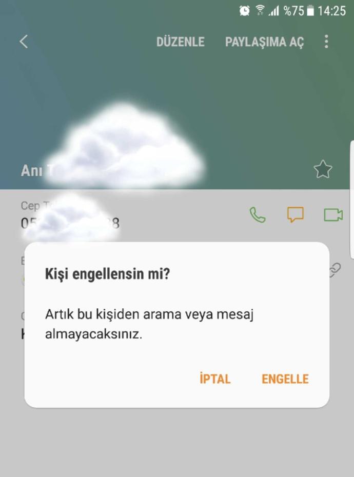 Samsung numara engelleme nasıl oluyor?