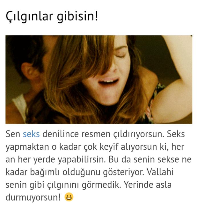 Ne kadar  seks bağımlısısın?