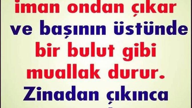 Zina yapan biri müslüman olabilir mi?