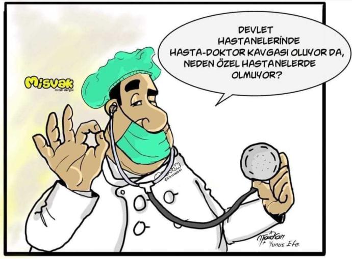 Özel hastanelerde neden kimse doktor dövmüyor?