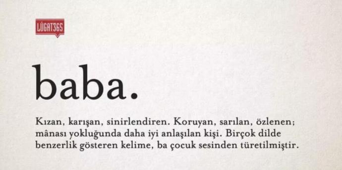 Baba kelimesi sizin için ne ifade ediyor?