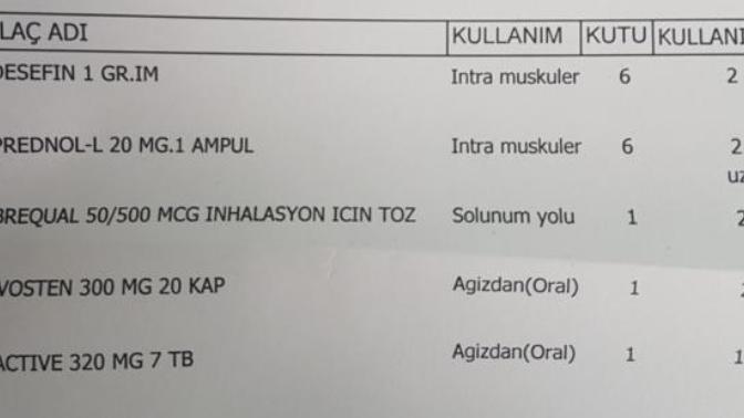 Astım bronşit iğneleri çok korkuyorum çok yakar mı? Recetem aşağıda?