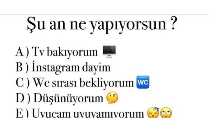 şu an ne yapıyorsun (resimli)?