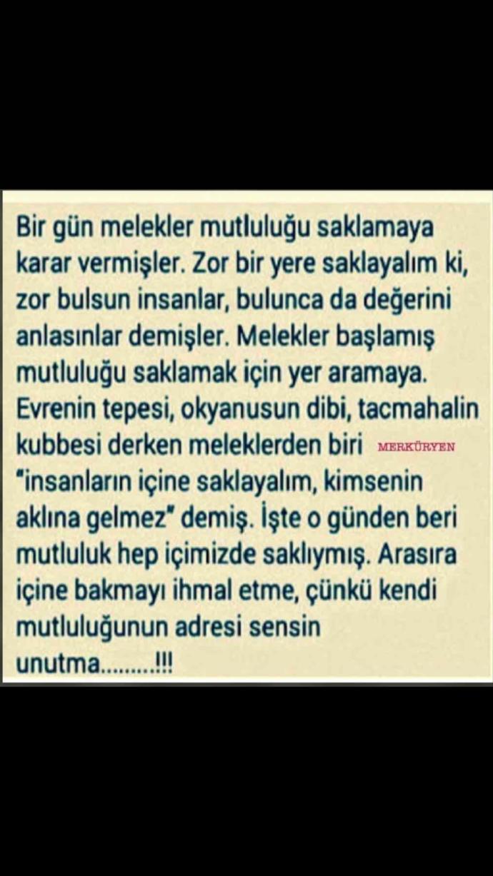 Mutluluk nerede saklı?
