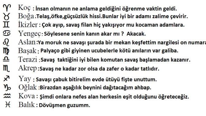 Burcunuza göre savaşçı bir komutan olsaydınız savaşa başlarken ki repliğiniz ne olurdu?