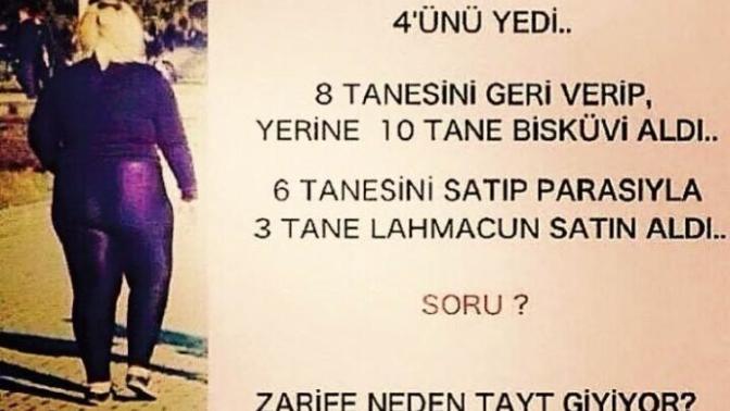 Zarife neden tayt giyiyor?