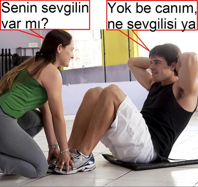 Kız-erkek karışık spor salonuna sevgilinizi gönderir misiniz?