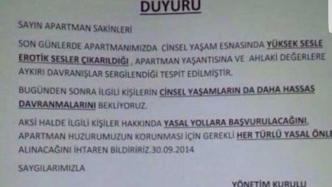 Apartman veya site yöneticinizin uyarıda bazen çizmeyi aştığı oluyor mu?