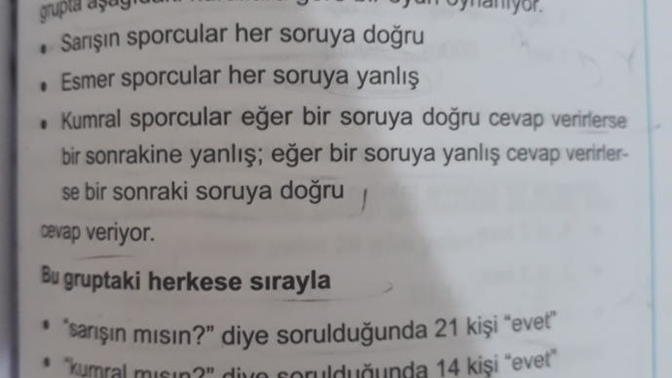 Şu soruyu cozebilcek ust duzey zekalı birileri var mi?