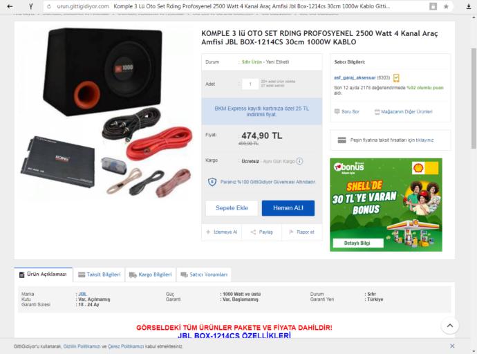 Aracıma Anfi ve Subwoofer almayı planlıyorum sizce bu üçlü alınır mı?