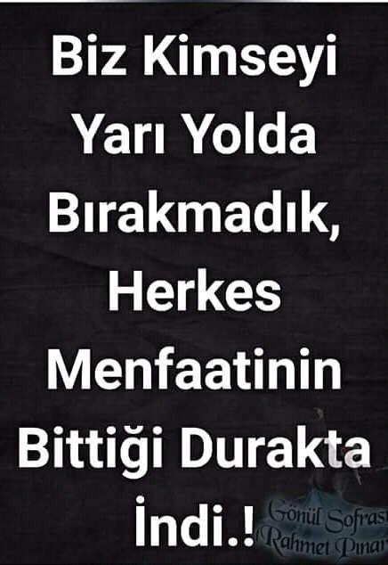 Kurulu bütün bu düzen sadece menfaat için mi?