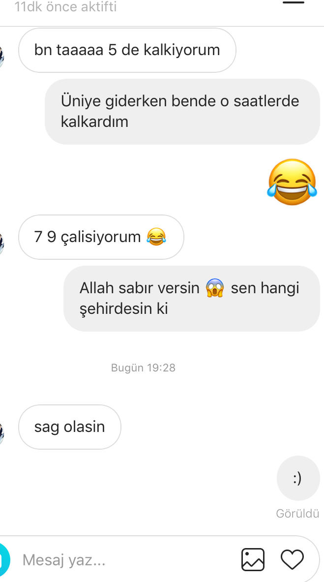 Bende ona kapak ettim
