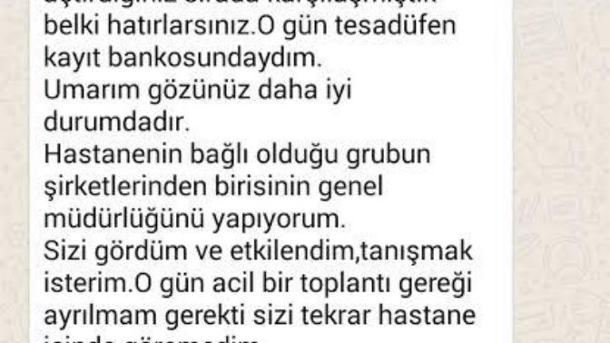Sizinle tanışmak için çabalayan birine tanışma şansı verir misiniz?