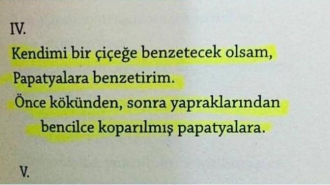 Okuduğunuz kitaptaki en duygusal paragraf neydi?