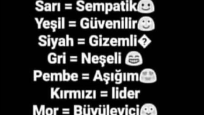 Kendini anlat desem hangi renk (leri) yazardın?