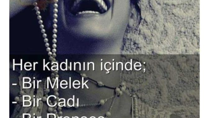 Her kadinin içinde bir melek, Bir cadı, Bir prenses, Bir canavar vardır. hangisini uyandirirsaniz onu alırsınız... bu doğru mu?
