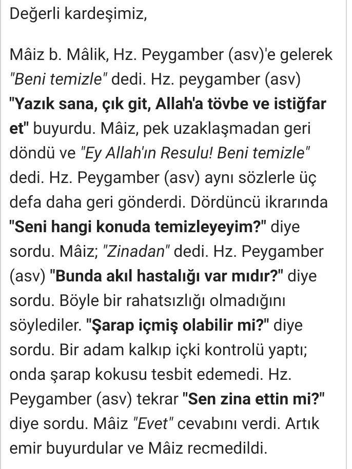 Sizce bu doğru mudur? Cidden peygamberimiz zina yapanı taşlamış mıdır?