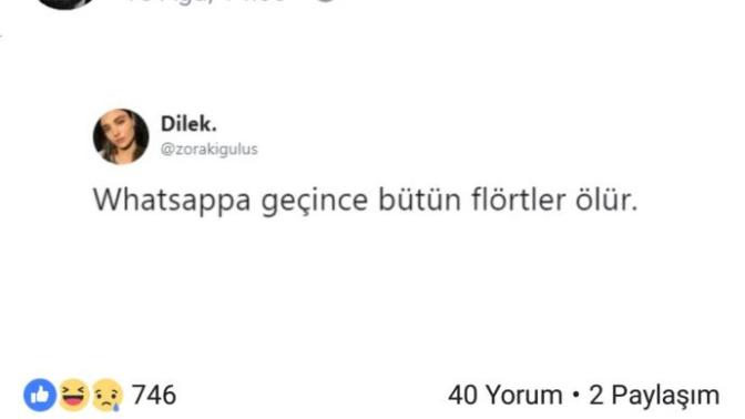 Whatsapp'a geçince flörtler ölür mü?