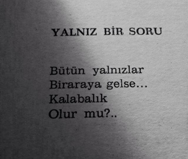 Yalnız Bir Soru?