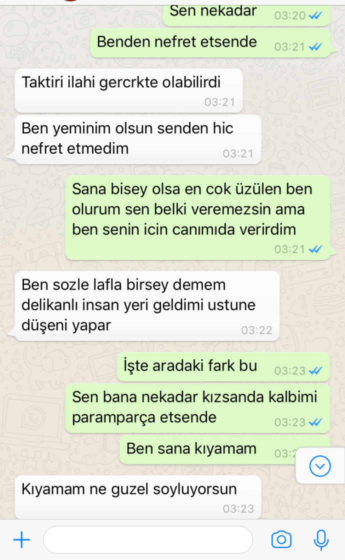 Eşimle son günlerdir aramız kötü, mesajlarda ne demek istemiş acaba sevgisimi azalmış gibi ( fotolu)?