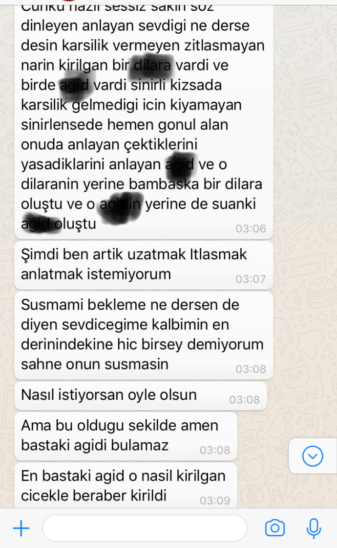 Eşimle son günlerdir aramız kötü, mesajlarda ne demek istemiş acaba sevgisimi azalmış gibi ( fotolu)?