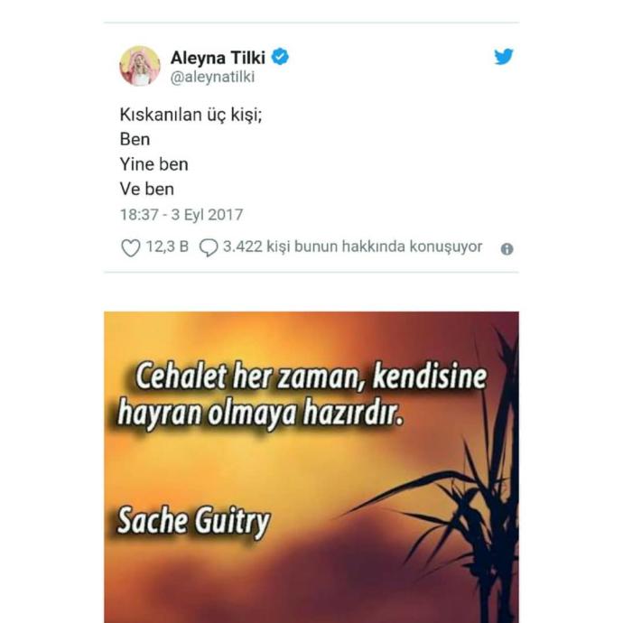 Aleyna Tilki zeki sanılan bir cahil mi?