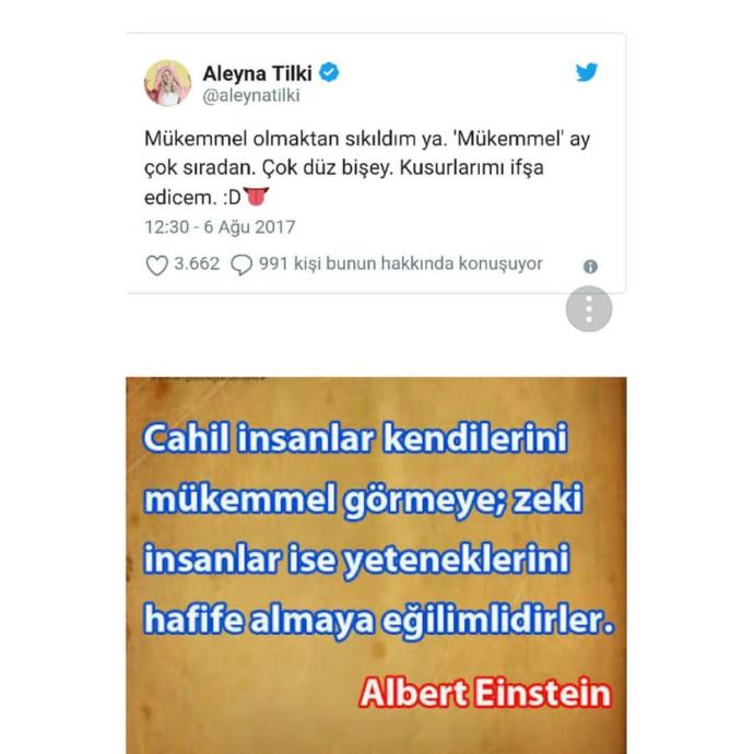 Aleyna Tilki zeki sanılan bir cahil mi?