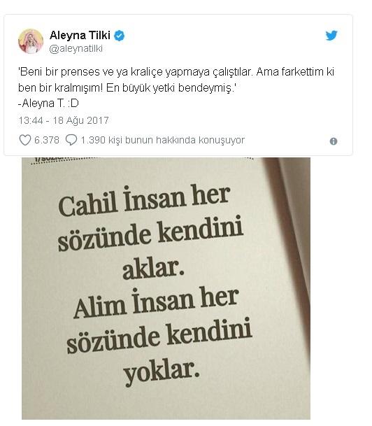 Aleyna Tilki zeki sanılan bir cahil mi?