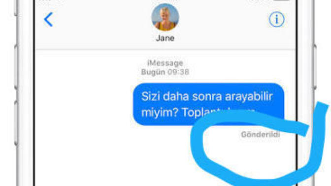 İphone imessage den mesaj yazdımda mesaj gönderildi şeklinde yazmıyorsa mesaj gidermi?